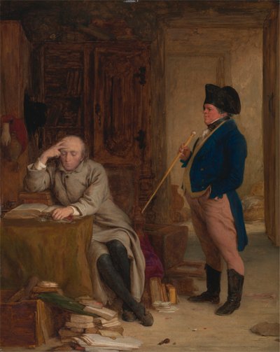 M. Peregrine Touchwood interrompant le révérend Josiah Cargill - William Mulready