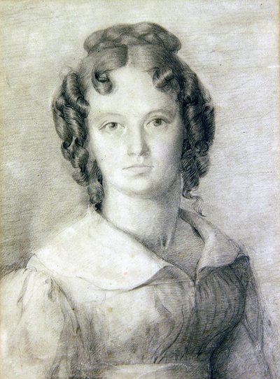 Portrait en Buste de Charlotte Rolfe - William Mulready