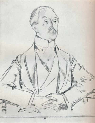 Étude de portrait au crayon, vers 1932 - William Newenham Montague Orpen