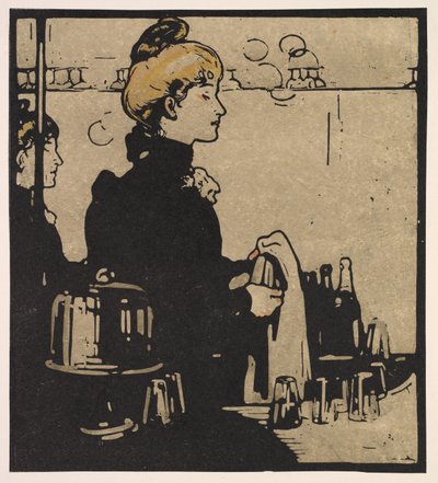 Types de Londres : Barmaid - William Nicholson