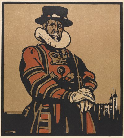 Types de Londres : Beefeater - William Nicholson