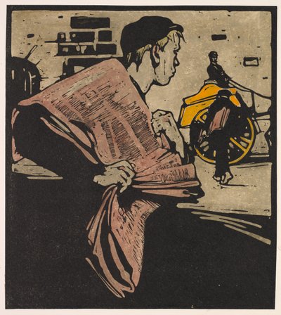 Types de Londres : Vendeur de journaux - William Nicholson