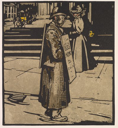 Types de Londres : Homme-sandwich - William Nicholson