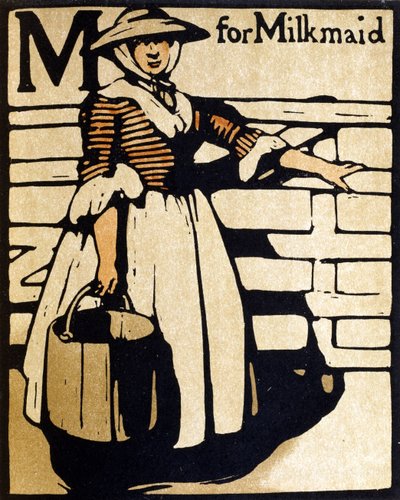 M pour la laitière, illustration de 