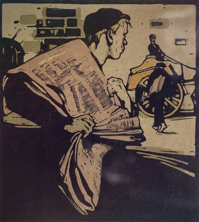 Garçon de journaux de 
