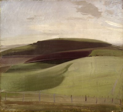 Sur les Collines (Paysage du Wiltshire) 1924 - William Nicholson