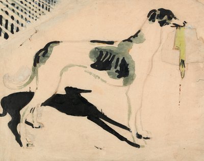 Le lévrier avec le gant - William Nicholson