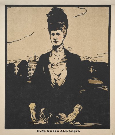 Douze portraits (Deuxième série) : Sa Majesté la Reine Alexandra - William Nicholson