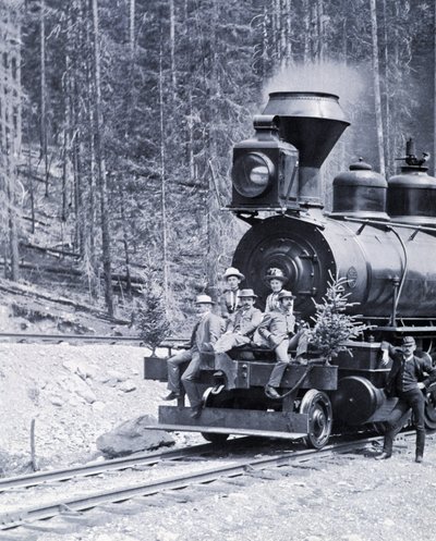 Pionniers du chemin de fer canadien, vers 1890 - photo par Nottman - William Notman