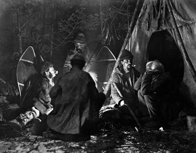 Vie du trappeur au Canada, photo de Nottman, vers 1890 - William Notman