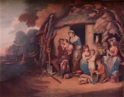 Le Samedi soir du laboureur : Retour du travail, vers 1789 - William Nutter