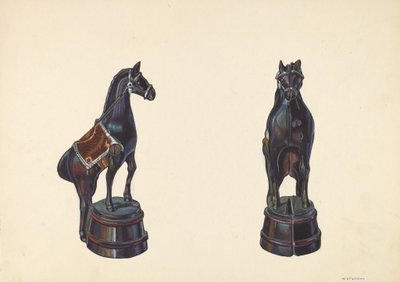 Cheval sur un baril, vers 1938 - William O. Fletcher