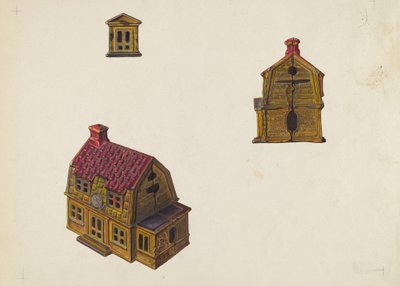 Banque de maison à toit en tuiles, vers 1939 - William O. Fletcher