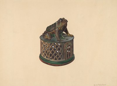 Banque de jouet : Grenouille, vers 1938 - William O. Fletcher