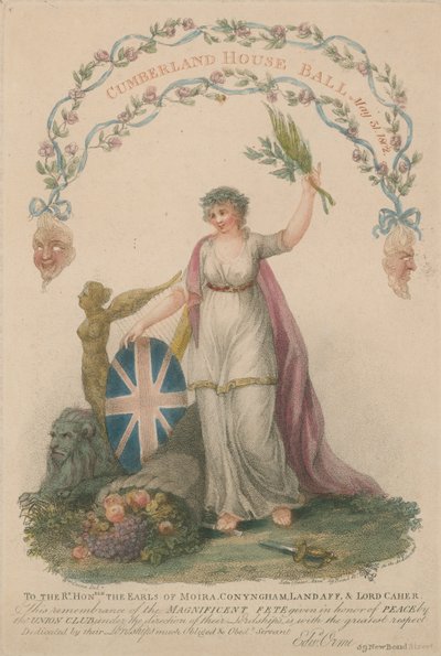 Invitation au bal de Cumberland House - William Orme