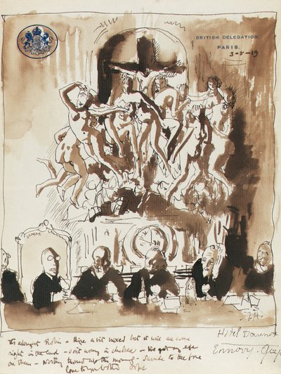 À la Conférence de la Paix, Paris - William Orpen