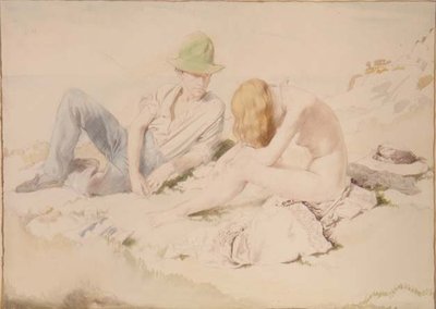 Le dessinateur et son modèle - William Orpen