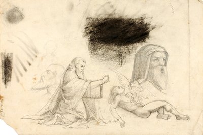 (Études--Villa Borghese, 2 figures, etc.) - William Page