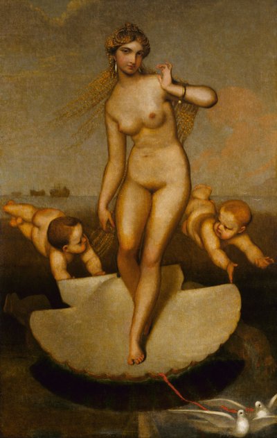 Vénus guidant Énée et les Troyens vers le rivage latin - William Page