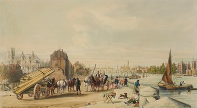 Millbank, Westminster, Londres, 1840 - William Parrott