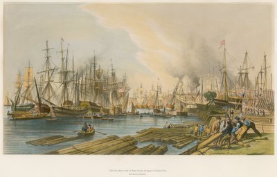 Construction navale à Limehouse, le Président sur les stocks - William Parrott