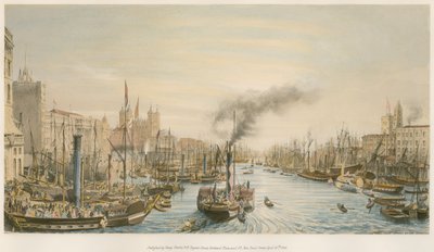 La piscine, depuis London Bridge, matin - William Parrott