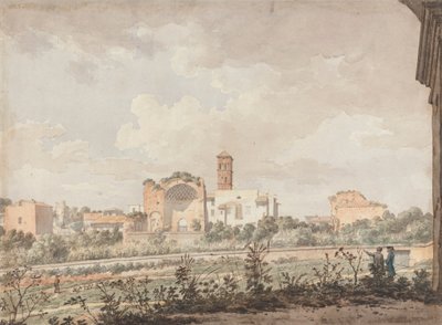 Temple de Vénus et Rome depuis le Colisée - William Pars