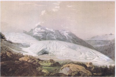 Vue du Mont Furka avec le glacier du Rhône, de British Adventure publié par Collins, 1947 - William Pars