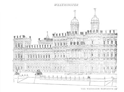 Élévation des quais du palais proposé par Inigo Jones - William Patten