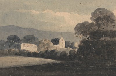 Paysage avec une église parmi les arbres - William Pearson