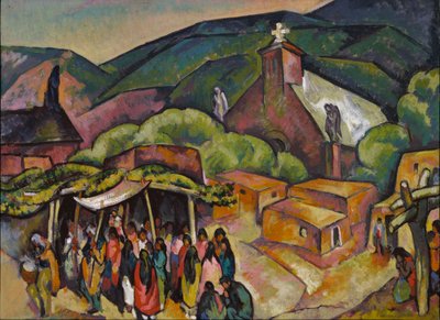 Jour de fête : San Juan Pueblo - William Penhallow Henderson