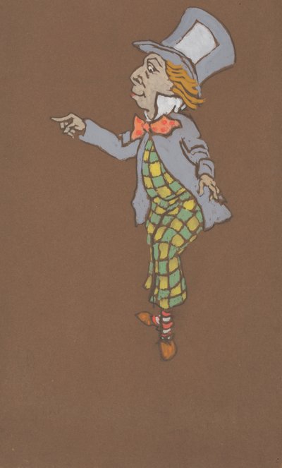 Conception de costume du Chapelier fou pour Alice au pays des merveilles - William Penhallow Henderson