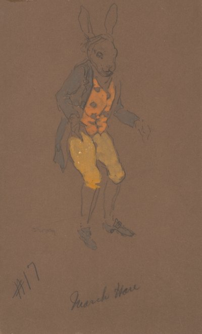 Costume du Lièvre de Mars pour Alice au Pays des Merveilles, 1915 - William Penhallow Henderson