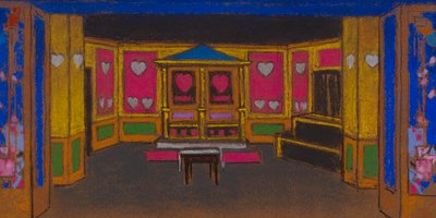 The Court of Hearts (scénographie pour Alice au pays des merveilles) - William Penhallow Henderson