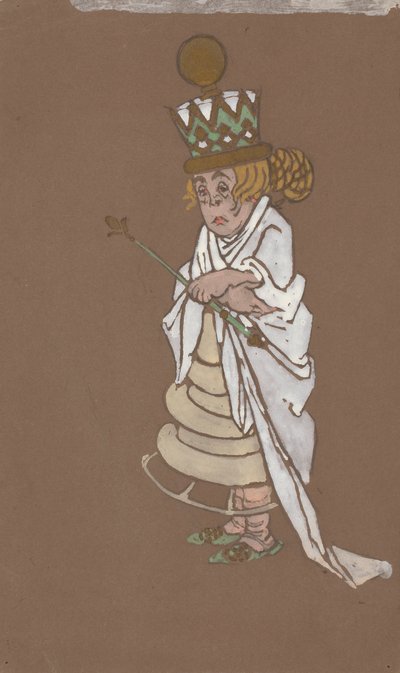 Reine blanche (conception des costumes pour Alice au pays des merveilles) 1915 - William Penhallow Henderson