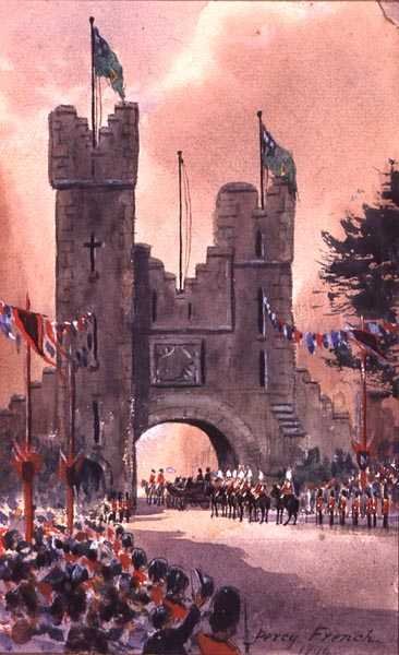 La Reine Victoria Parade autour de Dublin - William Percy French