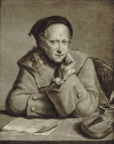 Portrait du violoniste et compositeur Carlo Tessarini 1690-1766, vers 1760 - William Pether