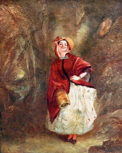 Dolly Varden (lithographie couleur) - William Powell (after) Frith