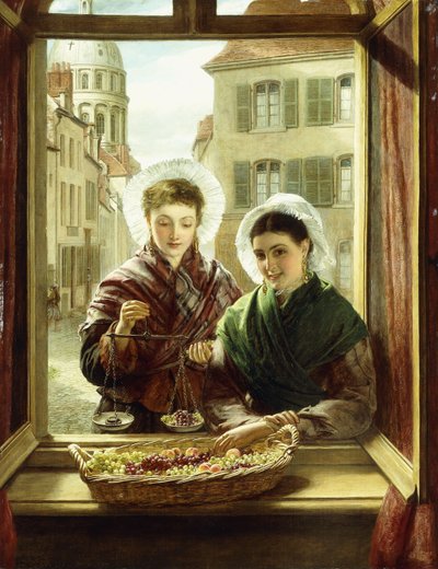 À ma fenêtre, Boulogne, 1872 - William Powell Frith