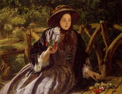 Fleurs de jardin faisant un bouquet - William Powell Frith
