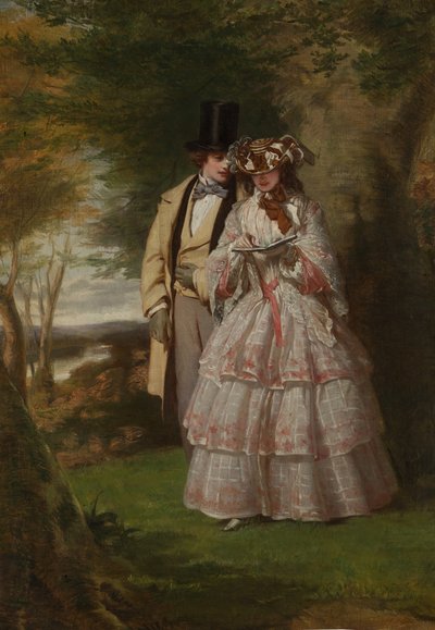 Les deux figures centrales de Derby Day, 1860 - William Powell Frith