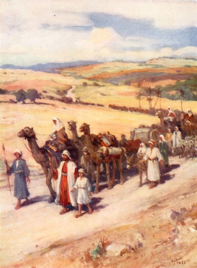 Jacob retournant à Canaan, Genèse xxxi - William Pratt