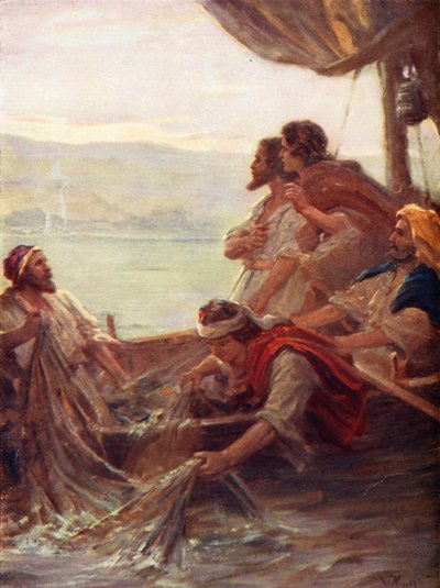 Le Matin par la mer de Tibériade, Jean xxi, 4-6 - William Pratt