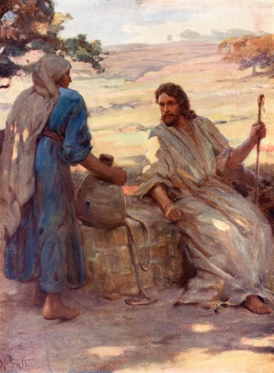 La femme au puits de Samarie, Jean iv, 6, 7 - William Pratt