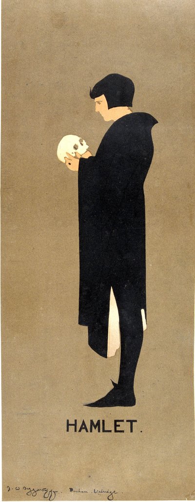 Affiche pour « Hamlet » de William Shakespeare - William & Pryde James (1866 1941) Nicholson