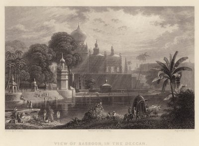 Vue de Sassoor, dans le Deccan - William Purser