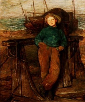 Un garçon pêcheur - William Quiller Orchardson