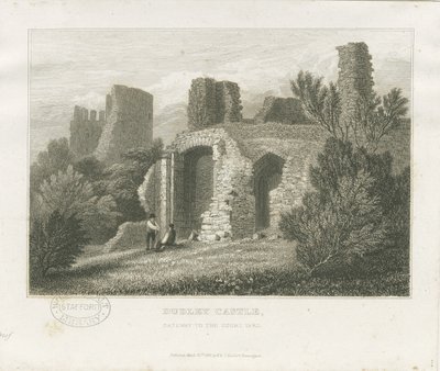 Château de Dudley - Le Donjon : gravure, nd [c1831] - William Radclyffe