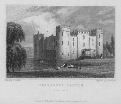 Château de Sherbourn, Oxfordshire (gravure) - William Radclyffe
