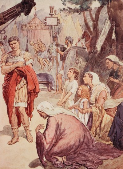 Coriolan et les matrones de Rome, illustration de 